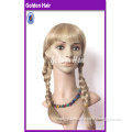 Golden Hair New Arrival High Density Noble Machine Made Synthetic Wigs